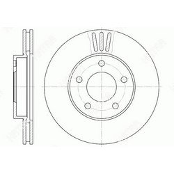 G-BRAKE Диск тормозной вентилируемый g-brake