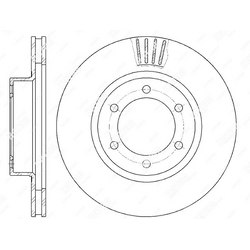 G-BRAKE Диск тормозной вентилируемый g-brake