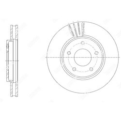 G-BRAKE Диск тормозной вентилируемый g-brake