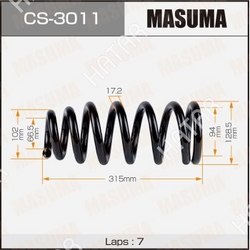 MASUMA Пружина подвески masuma front