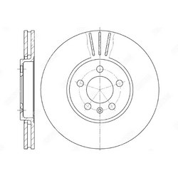 G-BRAKE Диск тормозной вентилируемый g-brake
