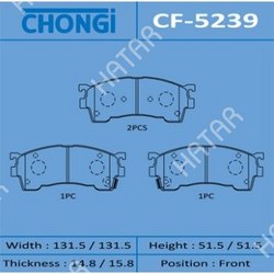 CHONGI Колодки дисковые chongi front 1/16