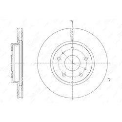 G-BRAKE Диск тормозной вентилируемый g-brake
