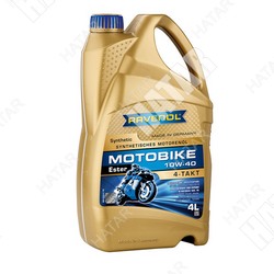 RAVENOL Масло моторное 10w-40 4л motobike 4-t ester полусинтетика