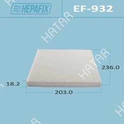 HEPAFIX Салонный фильтр ac-932 hepafix 1/100