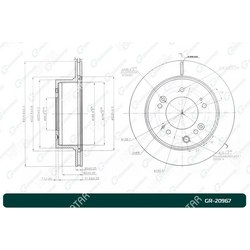 G-BRAKE Диск тормозной вентилируемый g-brake