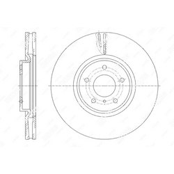G-BRAKE Диск тормозной вентилируемый g-brake