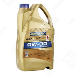 RAVENOL Масло моторное sso 0w-30 5л синтетика+пао
