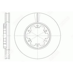 G-BRAKE Диск тормозной вентилируемый g-brake