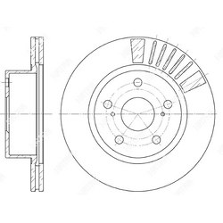 G-BRAKE Диск тормозной вентилируемый g-brake