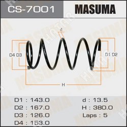 MASUMA Пружина подвески masuma front forester/ sf5