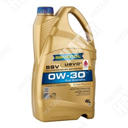 RAVENOL Масло моторное 0w-30 4л ssv синтетика+пао