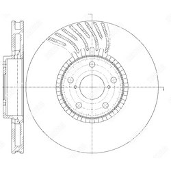 G-BRAKE Диск тормозной вентилируемый g-brake левый