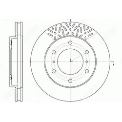 G-BRAKE Диск тормозной вентилируемый g-brake