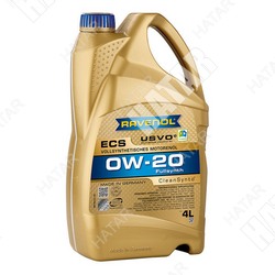 RAVENOL Масло моторное 0w-20 4л ecs ecosynth синтетика+пао