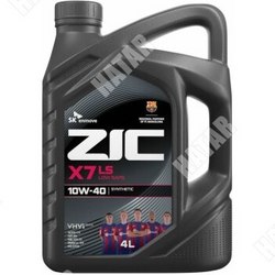 ZIC Zic x7 ls 10w40 sn/sm/cf, acea c3 4л бензин, синтетика 1/4