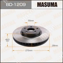 MASUMA Диск тормозной masuma front caldina/ at211, ct216, st21# уп.2