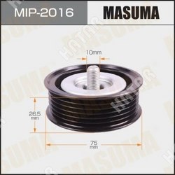 MASUMA Ролик обводной ремня привода навесного оборудования, mr18de,mr20de,qr25de