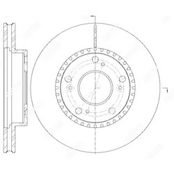 G-BRAKE Диск тормозной вентилируемый g-brake