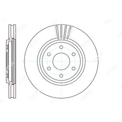 G-BRAKE Диск тормозной вентилируемый g-brake