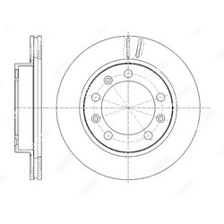 G-BRAKE Диск тормозной вентилируемый g-brake