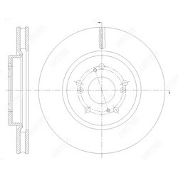 G-BRAKE Диск тормозной вентилируемый g-brake