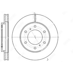 G-BRAKE Диск тормозной вентилируемый g-brake