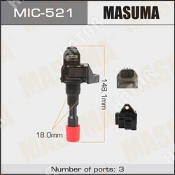 MASUMA Катушка зажигания masuma, insight / eca1, eca-mf2