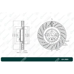 G-BRAKE Диск тормозной вентилируемый g-brake