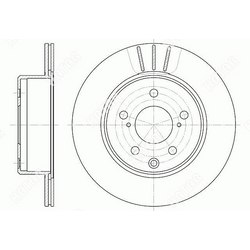 G-BRAKE Диск тормозной вентилируемый g-brake