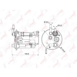 LYNXAUTO Фильтр топливный