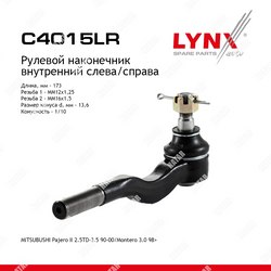 LYNXAUTO Наконечник рулевой тяги перед правлев