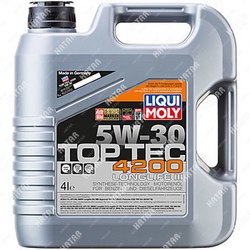 LIQUI MOLY 5w-30 top tec 4200 new generation, 4л нс-синт.мотор.масло