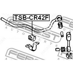 FEBEST Втулка стабилизатора передняя toyota land cruiser 80 1990-2001