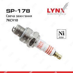 LYNXAUTO Свеча зажигания 7kcv10 nickel