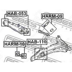 FEBEST Сайлентблоки задн подвески honda cr-v rd1/rd2 1997­2001 компл-2шт