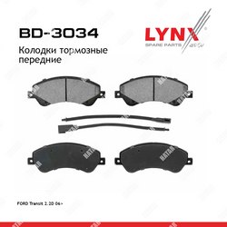 LYNXAUTO Колодки тормозные дисковые перед