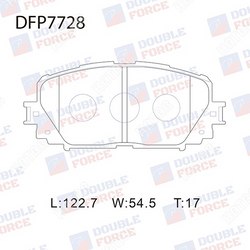 DOUBLE FORCE Колодки тормозные дисковые