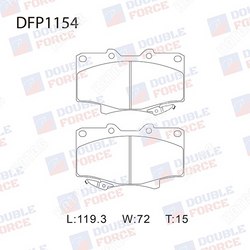 DOUBLE FORCE Колодки тормозные дисковые