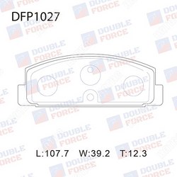 DOUBLE FORCE Колодки тормозные дисковые