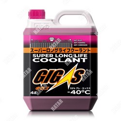 GIGAS Антифриз super long life coolant -40 pink, розовый, 4л