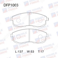 DOUBLE FORCE Колодки тормозные дисковые