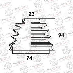 AVANTECH Пыльник привода