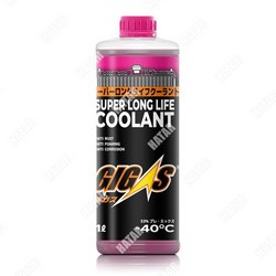 GIGAS Антифриз super long life coolant -40 pink, розовый, 1л