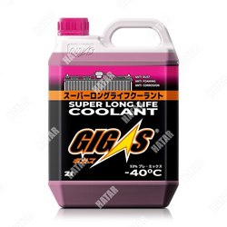 GIGAS Антифриз super long life coolant -40 pink, розовый, 2л