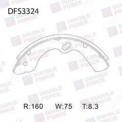 DOUBLE FORCE Колодки тормозные барабанные
