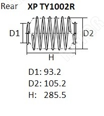 NHK Пружина подвески XPTY1002R