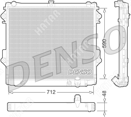 DENSO Радиатор охлаждения DRM50074