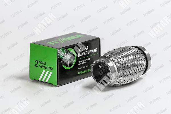 TIXONA Гофра 40/100 aisi 304 with inner braid 40100