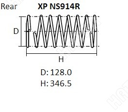 NHK Пружина подвески XPNS914R